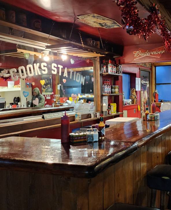 Cooks station diner bar interior
